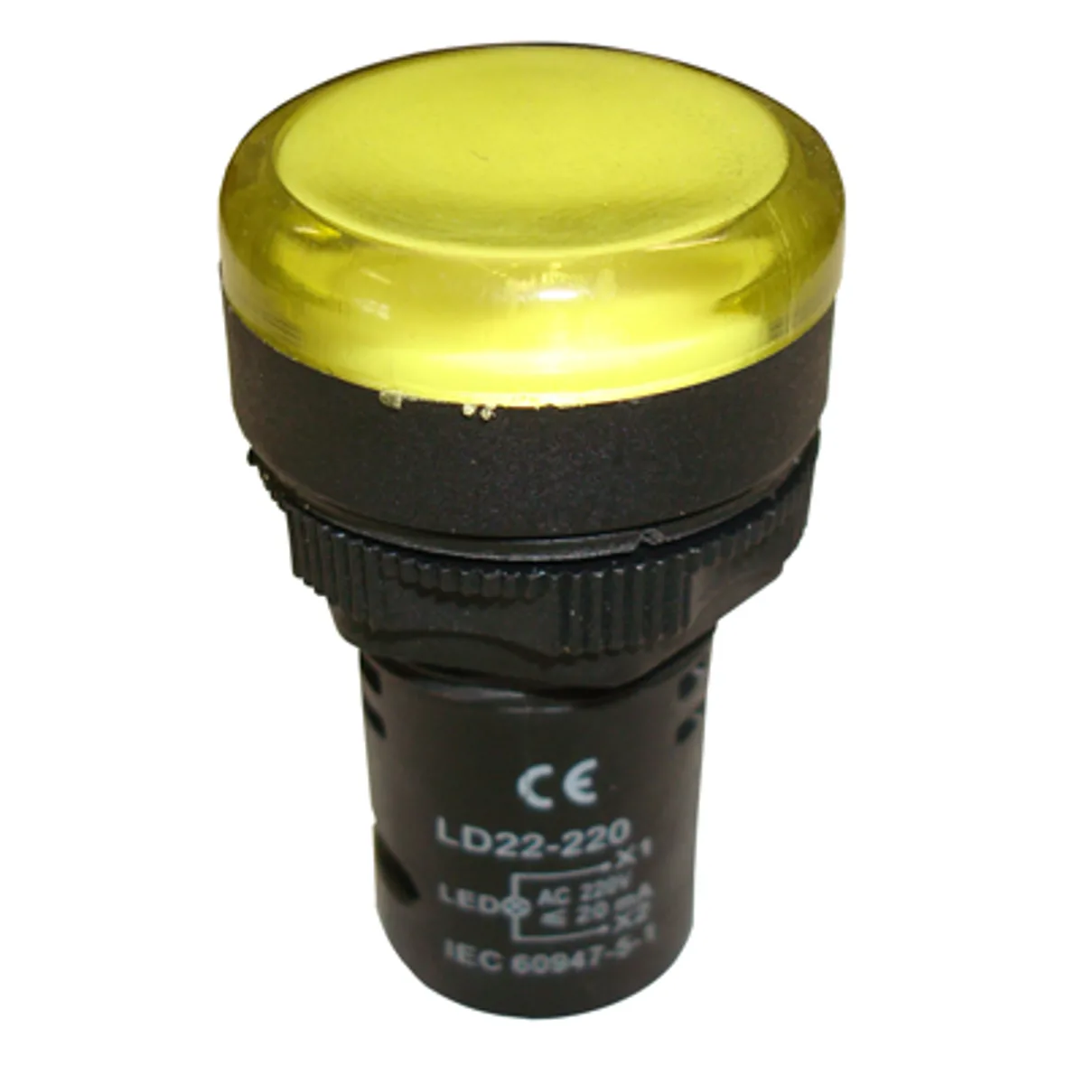 Световой  LED-индикатор, желтый, 24В АС/DC