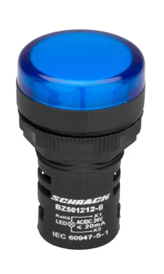 Индикатор LED 24VAC/DC, синий IP65
