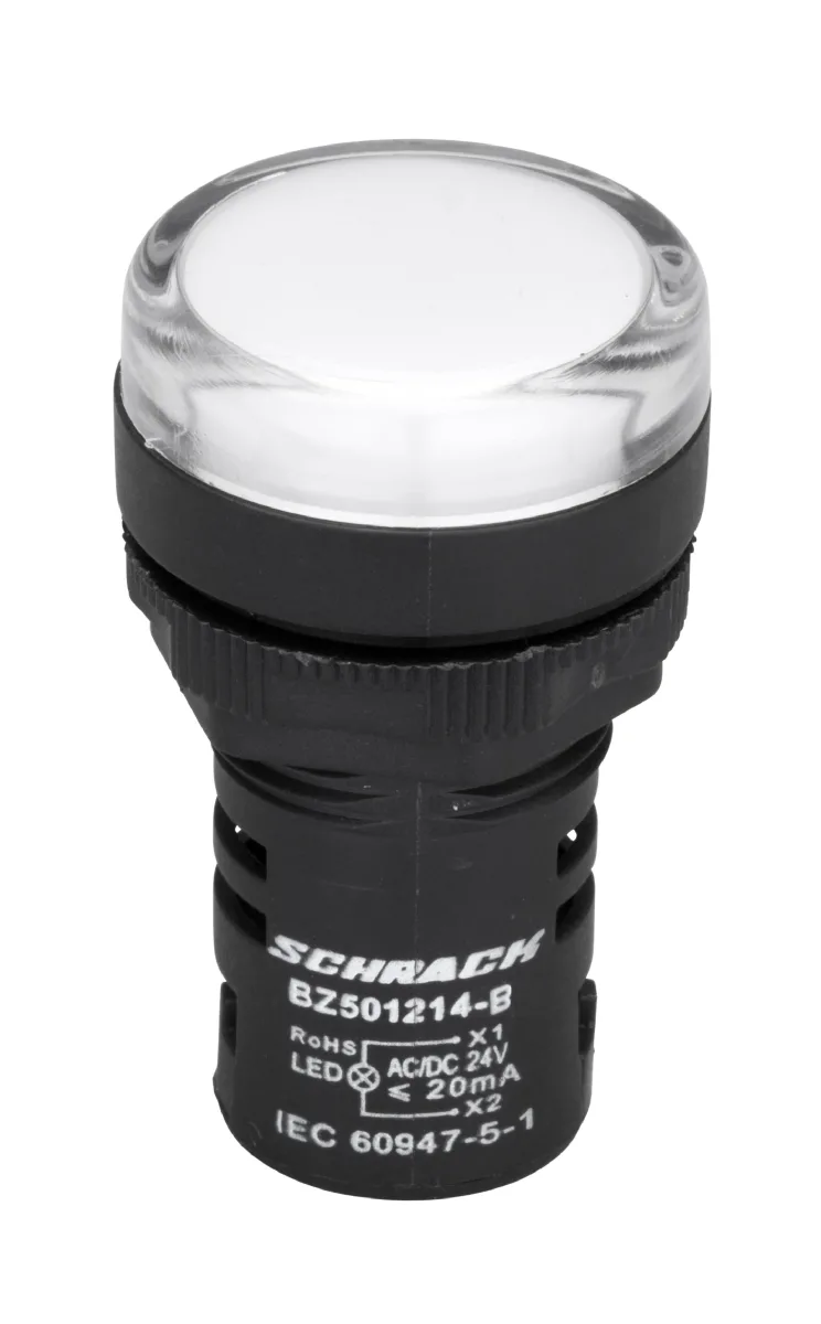 Индикатор LED 24VAC/DC, белый IP65