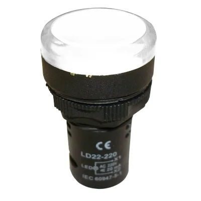Световой  LED-индикатор, белый, 24В АС/DC