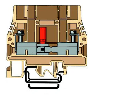 Ток трансформаторының клеммасы, 6mm², SCB.6 түрі
