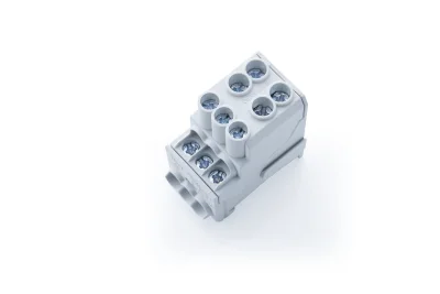 Terminal block, 1-pole 100A, 2×25mm² 6×10mm²