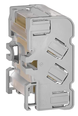 4-pole terminal block 100A, 2×25mm² 5×6mm²