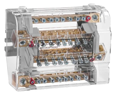 4-Pole Terminal Block 160A, 1×50mm², 2×35+6×16mm²
