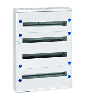 Щит накладной 4x24M, белый, дверь стандарт.