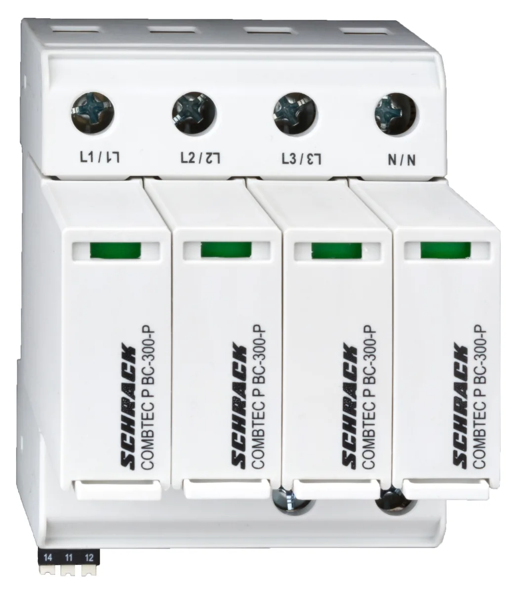 УЗИП 4+0 TNS, класс I+II(B+C), 300V, 12.5kA+RC