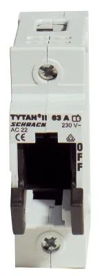 Разъединитель нагрузки TYTAN II D02, 1-пол, 63A