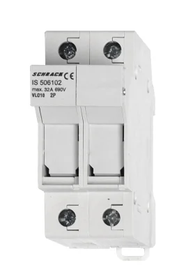 Держатель предохранителя 32A/2, 10x38