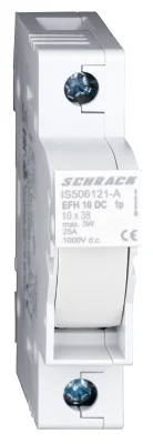 Держатель предохранителя 20A/1, 1000VDC, 10x38