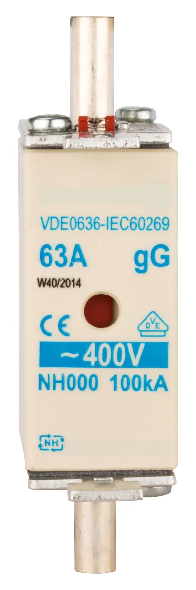 Предохранитель, типоразмер 00, 63А, 400VAC