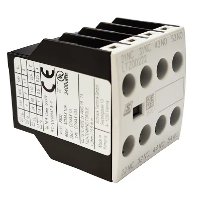 Вспомогательный контакт, фронтальный, 2НО+2НЗ, для контакторов LTD0, LTD1