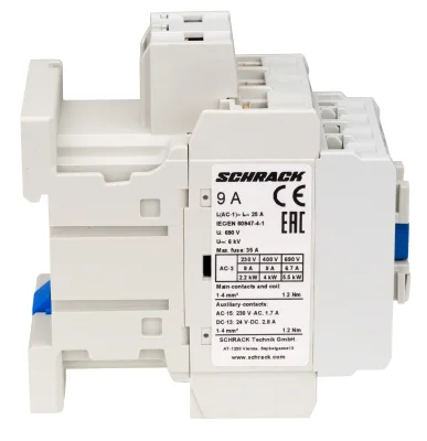 Контактор  3-пол, 4kBт/9А/1НО+1НЗ/230В перем.ток
