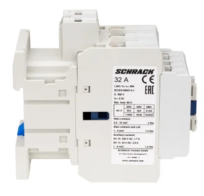 Contactor 3-pole, CUBICO Classic, 15kW, 32A, 1NO+1NC, 24VAC