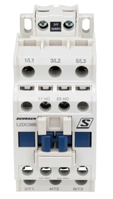 Contactor 3-pole, CUBICO Classic, 18,5kW, 38A,1NO+1NC, 24VAC