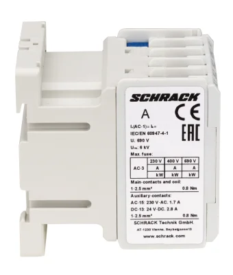 Контактор CUBICO Mini 2.2кВт/AC3/6A/1NC катушка 230VAC