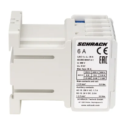 Контактор CUBICO Mini 2.2кВт/AC36A/1NC катушка 24VDC