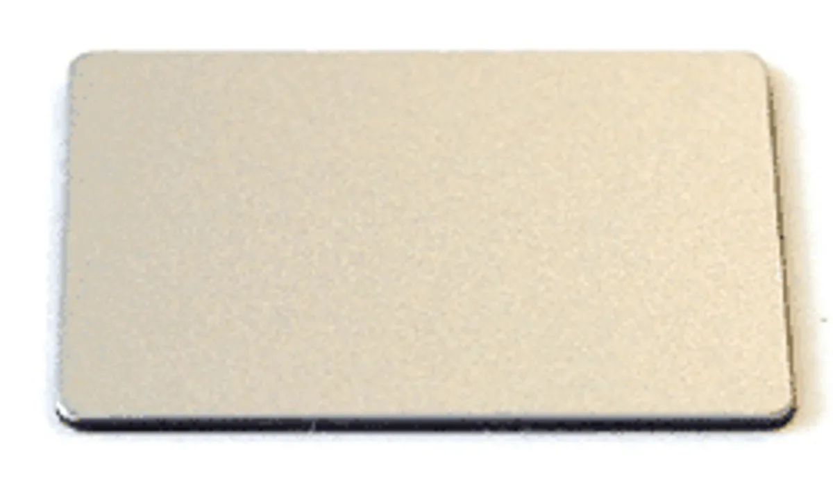 Шильдик 18*27мм, алюминиевый, пустой