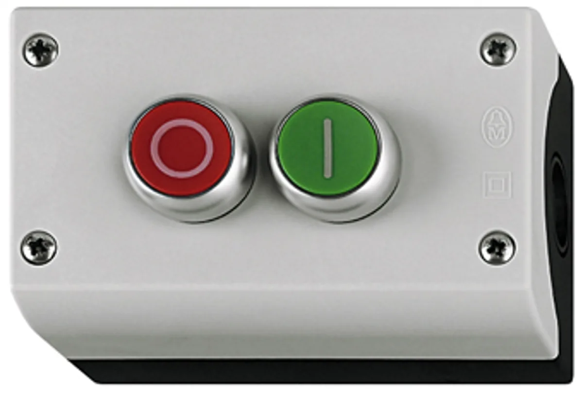 Пост с двумя кнопками, 0/I,  крас./зел., 2НО+2НЗ