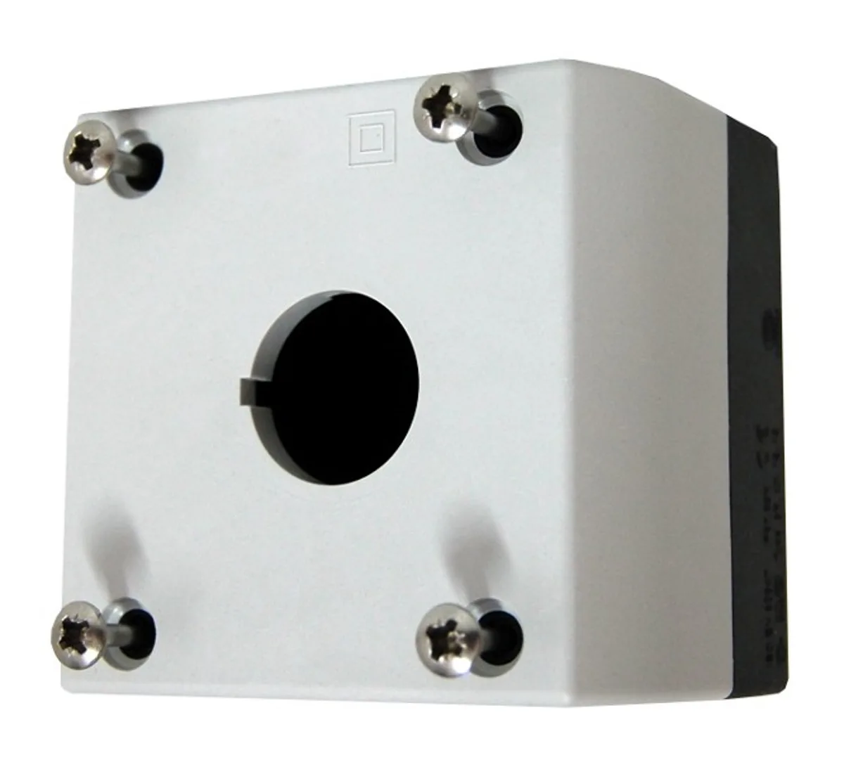 Корпус для 1 кнопки, черный/серый