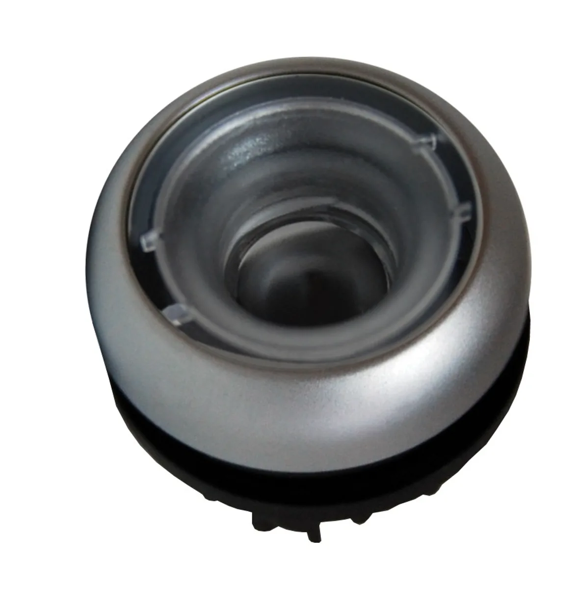 Кнопка плоская, без фиксации, прозрачная