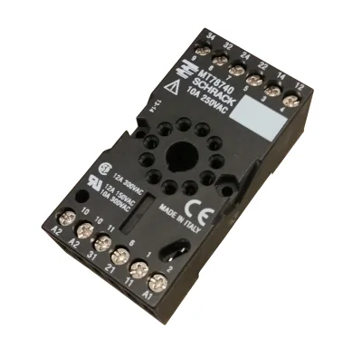 Цоколь 11-пол, 10А, для реле MT3/MU3