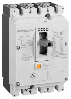 Автоматический выключатель 100А/3 36кА, типа A, серия MX