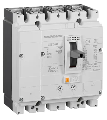 Автоматический выключатель 125А/4 36кА, типа A, серия MX2