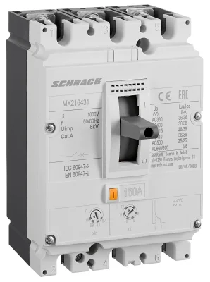 Автоматический выключатель 160А/3 36кА, типа A, серия MX2