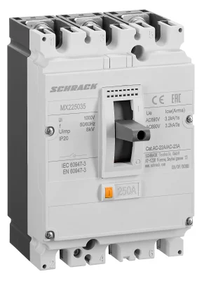 Выключатель нагрузки 250A/3, MX2