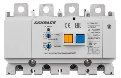 УЗО для MX2 4-полюсное, 0,03–2 А