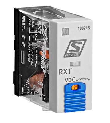 Реле RXT, катушка 24В пост. тока, 1 п.к. 10А, LED+FD
