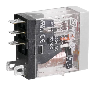 Реле RXT, катушка 24В пост. тока, 1 п.к. 10А, LED+FD