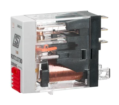 Реле RXT, катушка 230В перем. тока, 1 п.к. 10А, LED