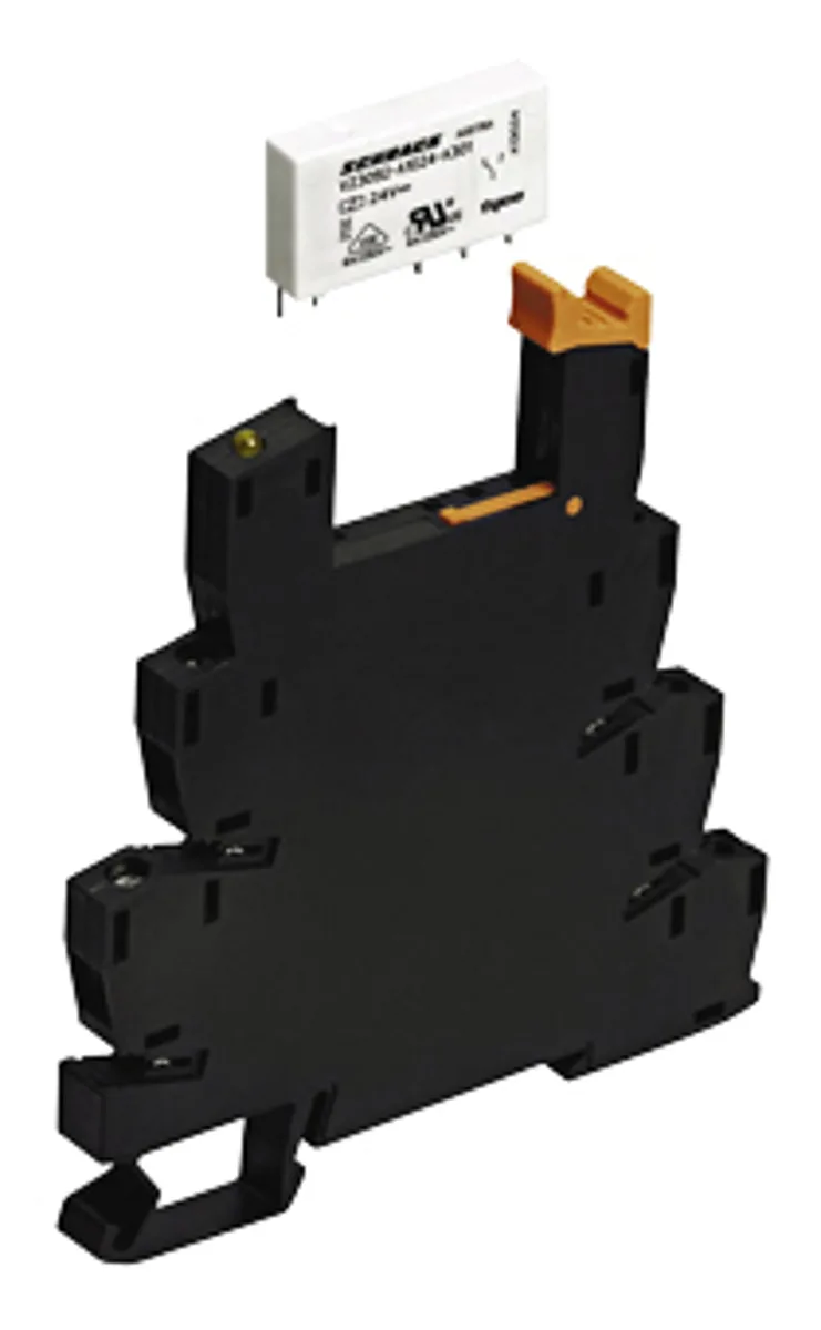 SNR Assembly, Relay+Base, 24VDC, 6A/1 Changeover Contact, Screw Terminals