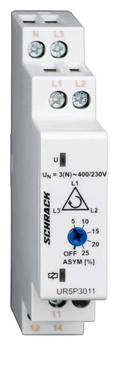 Реле контроля фаз 400/230VAC, 1CO/5A