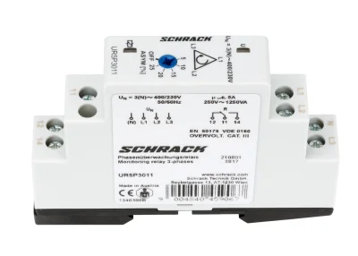 Реле контроля фаз 400/230VAC, 1CO/5A