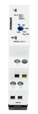 Реле контроля напряжения 1 фазное, 24VAC/DC, 230VAC, 1CO/5A