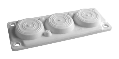Gland plate for WSTVBF, 6 cable entries, IP65