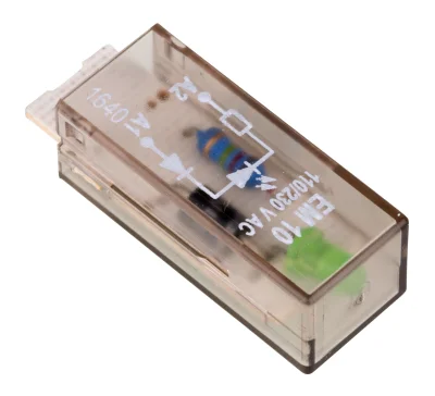 Модуль светодиода, зеленый, 110-230VAC, EM10