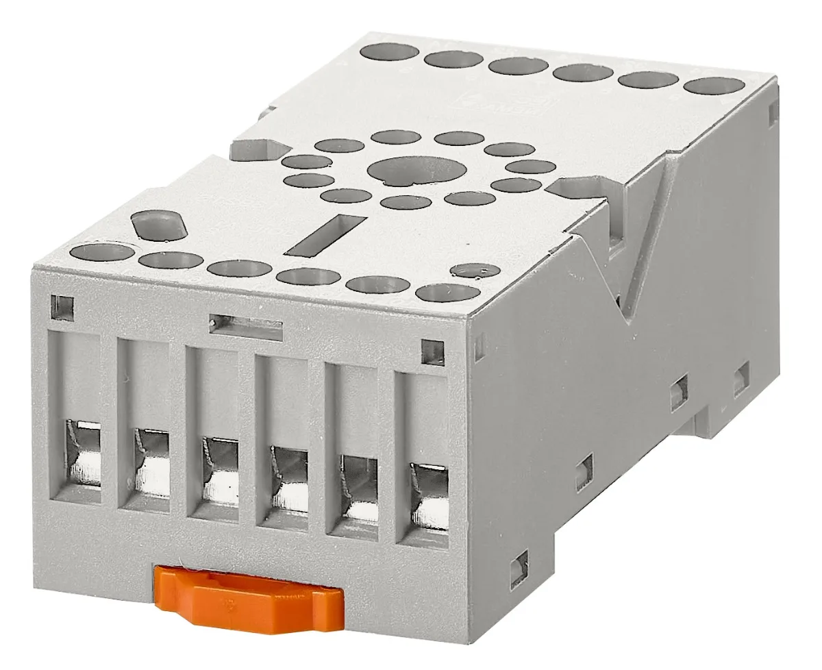 Цоколь 11-пол, 12А, для реле MU3/MT3