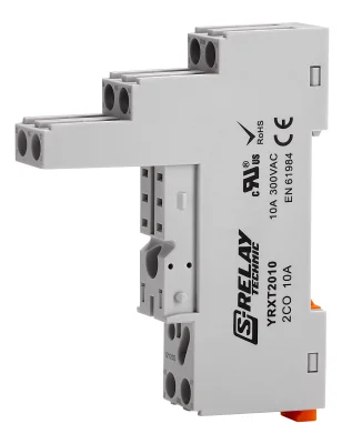 Цоколь 2-пол, 10А, для реле RXT, логическая компоновка