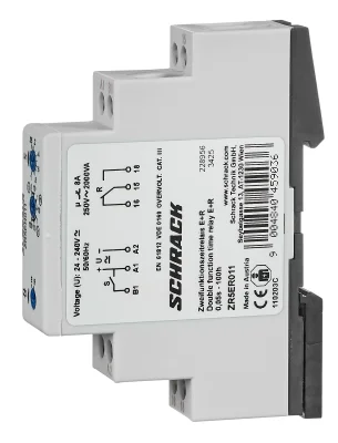 Реле задержки вкл/выкл 24-240VAC/DC, 1CO/8A