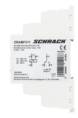 Реле многофункциональное 24-48VDC/24-240VAC, 1CO/5A