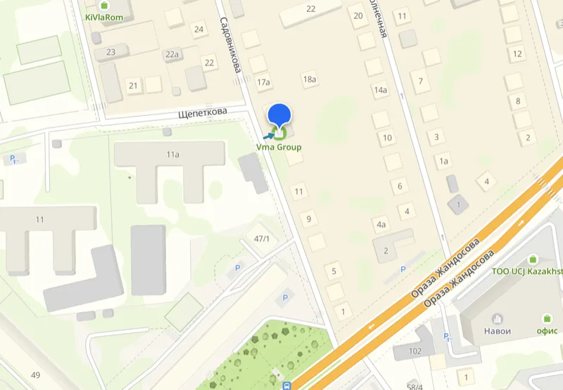 VMA GROUP на карте 2GIS